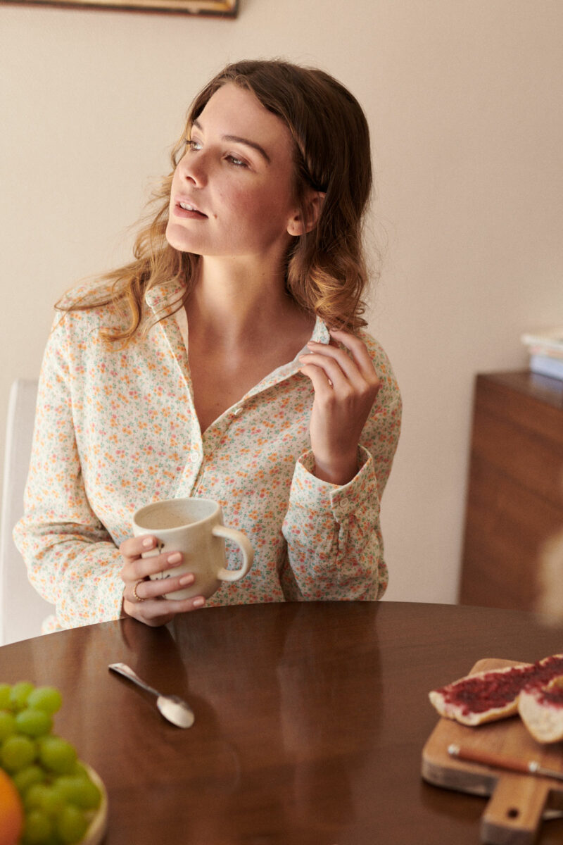 ensemble-pyjama-gaze-coton-bio-fleur-chemise