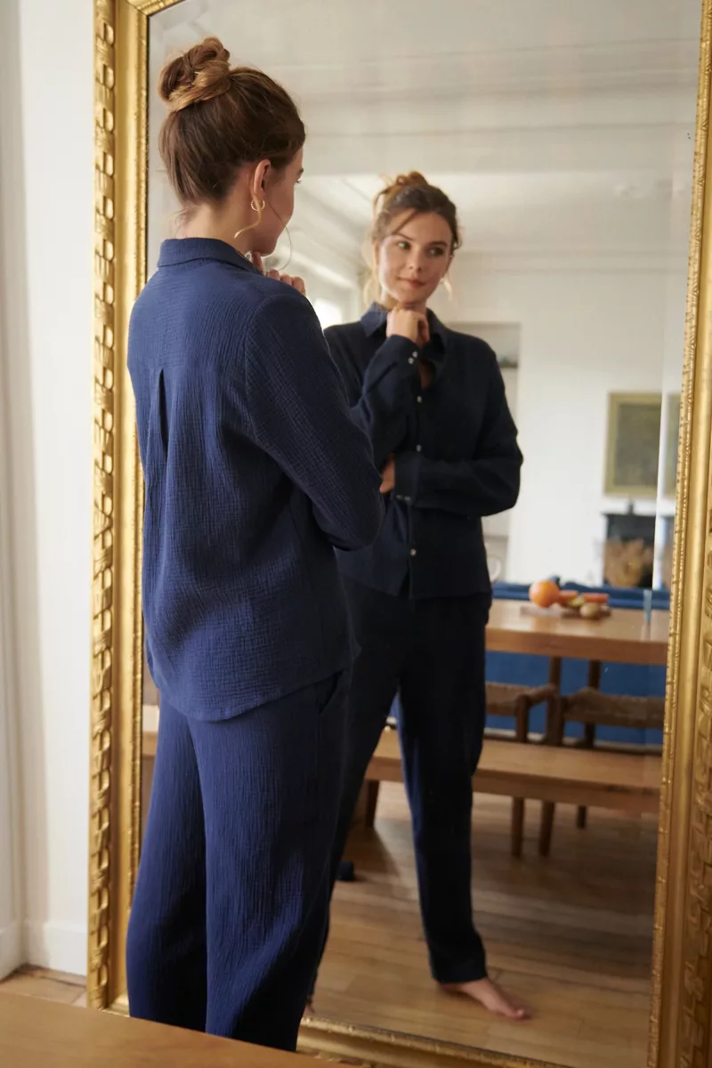 ensemble-pyjama-gaze-coton-bio-bleu