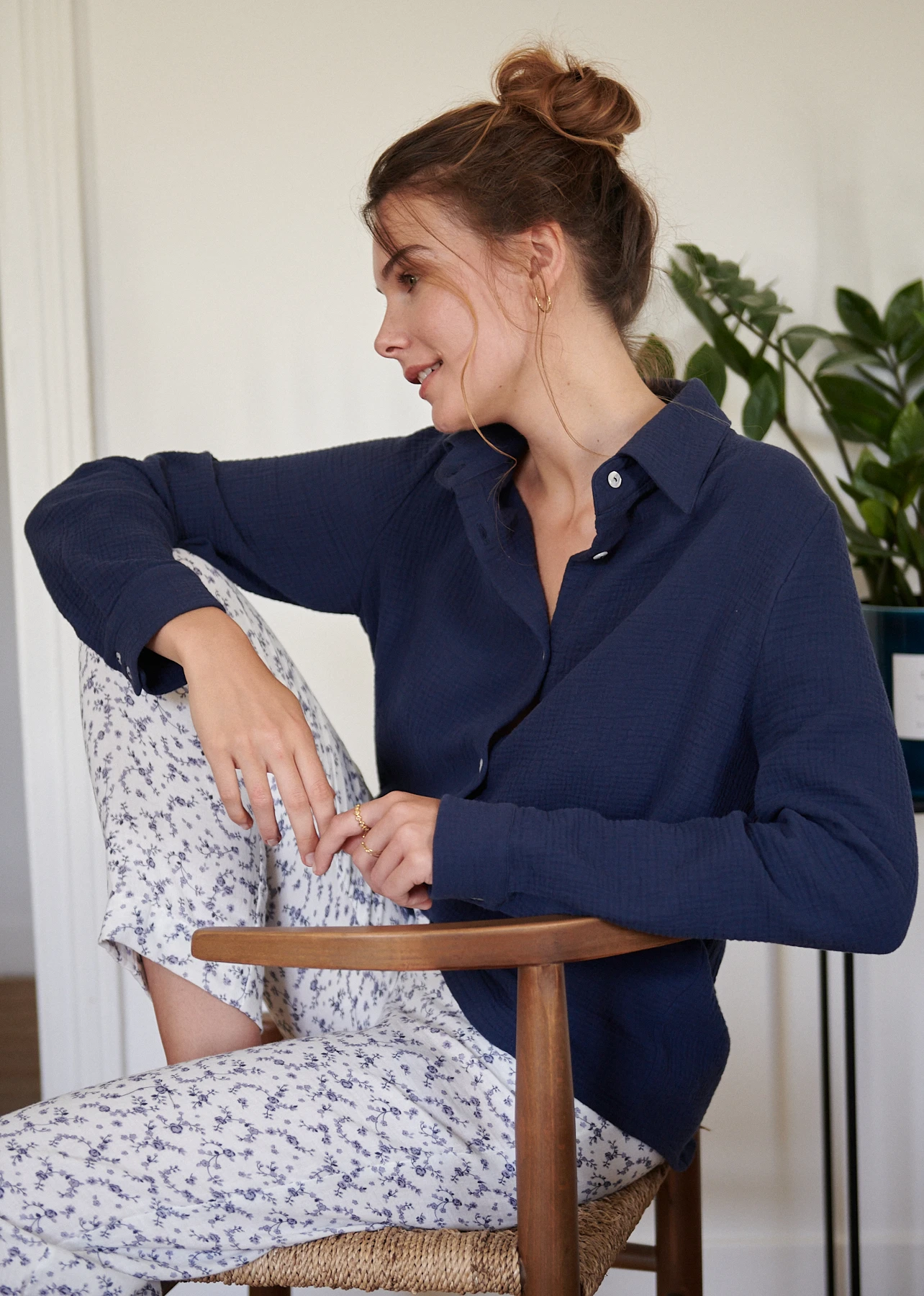 Pyjama Femme Court En Coton Jahetuul - Haut Manches Courtes Et Short Imprimé Chats - Confortable Et Léger